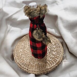 Red Wine Plaid Gift Bag